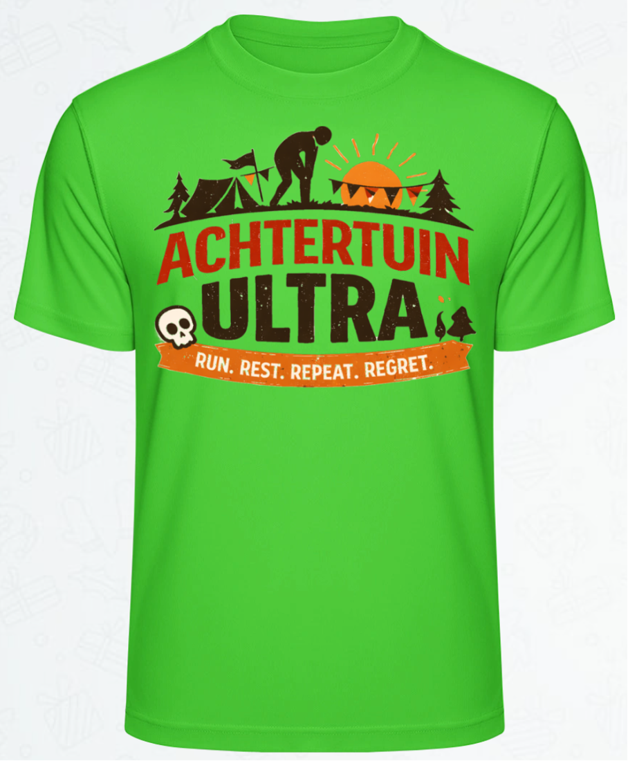 T-shirt in de kleur elektrisch groen