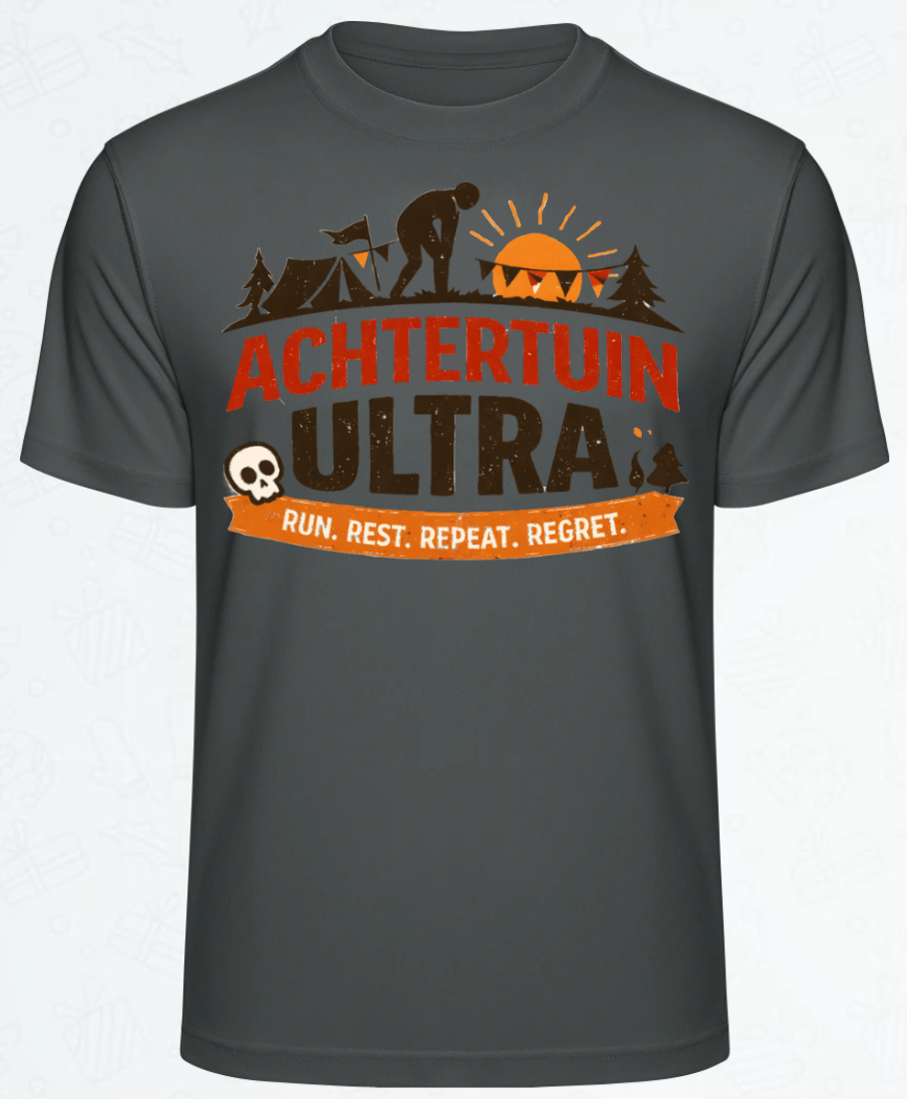 T-shirt in de kleur houtskoolgrijs