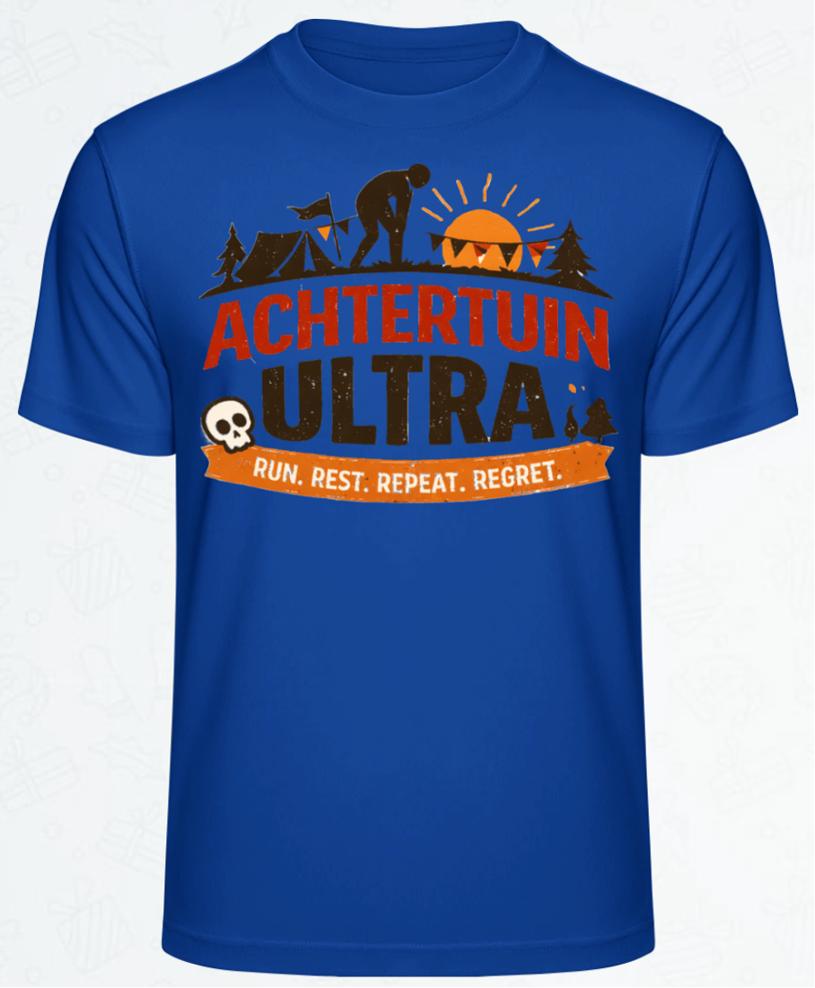 T-shirt in de kleur koningsblauw