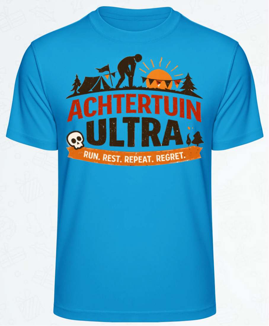 T-shirt in de kleur saffierblauw