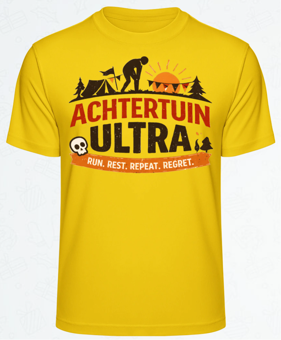 T-shirt in de kleur zonnegeel